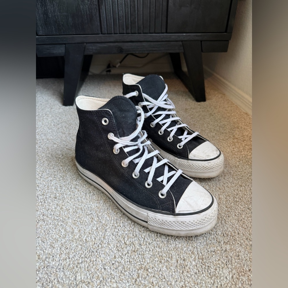 Chuck Taylor® All Star® Lift High Top Platform Sneaker (Women) - Picture 3 of 12